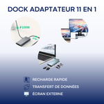 Charger l'image dans la galerie, Dock USB-C 11 en 1 – Connectez TOUS vos appareils !
