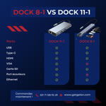 Charger l'image dans la galerie, Dock USB-C 11 en 1 – Connectez TOUS vos appareils !
