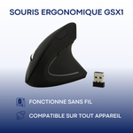 Charger l'image dans la galerie, GSX1- Souris ergonomique sans fil
