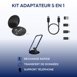 Charger l'image dans la galerie, KIT Adaptateur 5 en 1 - Tous vos câbles en un seul accessoires

